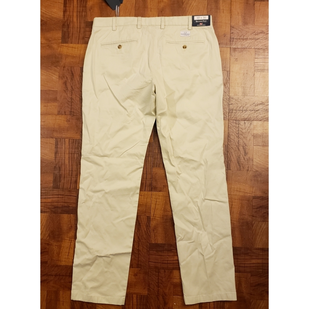 🆕 Vineyard Vines Tall Mens Breaker Pants Stone Chino NWT NEW - Picture 6 of 8